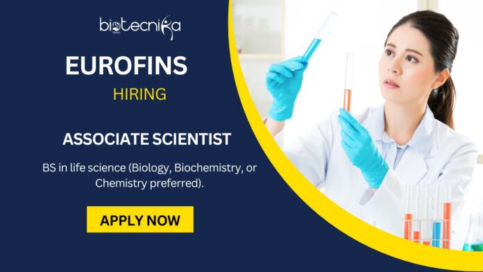 Biotechnology Jobs at Eurofins- Apply for Associate Scientist Role (1)
