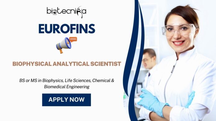 Career Opportunities at Eurofins- Apply Now for Scientist Job