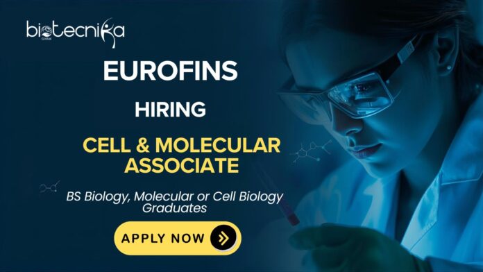Molecular Biology Jobs at Eurofins | Cell & Molecular Associate