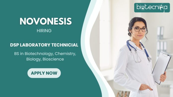 DSP Laboratory Technician Job at Novonesis- Apply Now (1)