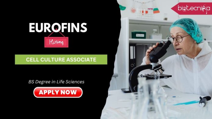 Entry Level Jobs at in US- Explore Eurofins Careers & Apply For Cell Culture Associate Job