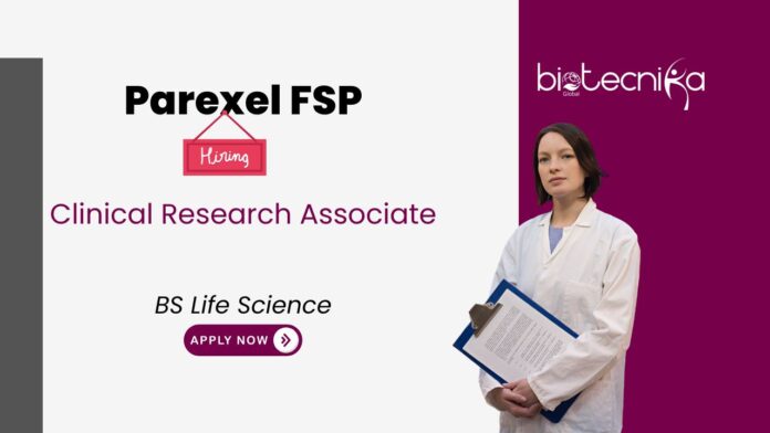 Clinical Research Associate Job at Parexel FSP. Home-based role in Istanbul. Bachelor's in Life Science, Apply Now.