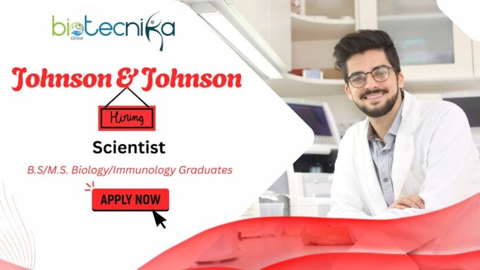 Join Johnson & Johnson as a Scientist in Translational Immunology-Immunology Research Job USA Apply now