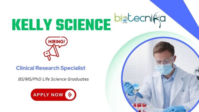 Kelly Science & Clinical Hiring Clinical Research Specialist Remote Irvine, CA ,Life science jobs