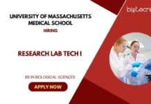 Lab Tech Job at University of Massachusetts Medical School- Life Science Graduates Apply Now Lab Technician Jobs at University of Massachusetts Medical School- Life Science Graduates Apply Now