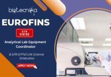 Laboratory Instrumentation Specialist at Eurofins USA – Biopharmaceutical Testing | Life science jobs | Apply now Laboratory Instrumentation Specialist at Eurofins USA – Biopharmaceutical Testing , Life science jobs