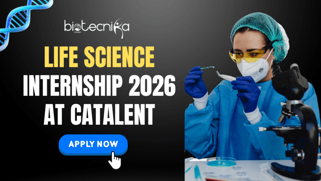 Life Science Internship 2026 at Catalent | R&D Internship in USA