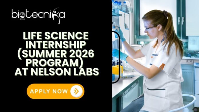Life Science Internship Lab Analyst Job at Nelson Labs
