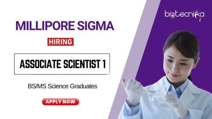 Life Science Job at MilliporeSigma Apply Now for the Associate Scientist 1 Position