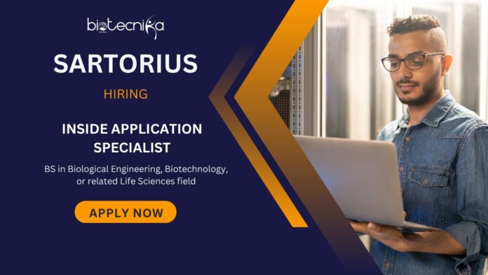 Life Science Jobs at Sartorius- Apply for Inside Application Specialist