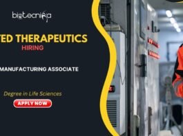 Life Science Jobs in MD- Apply Now For Cell Manufacturing Associate Biomedical Science Jobs