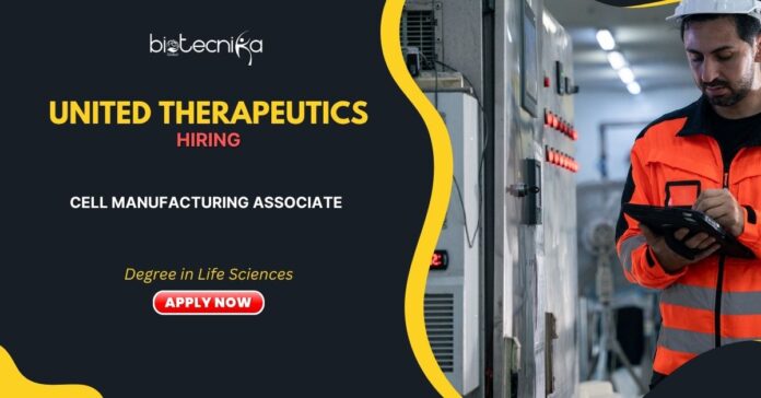 Life Science Jobs in MD- Apply Now For Cell Manufacturing Associate Biomedical Science Jobs