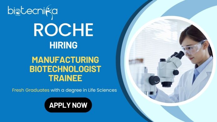 Manufacturing Biotechnologist Trainee Life Science Jobs at Roche