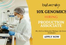 Molecular Biology Job at 10x Genomics – Production Associate Job & QC Roleย Molecular Biology Job at 10x Genomics - Production Associate Job & QC Roleย