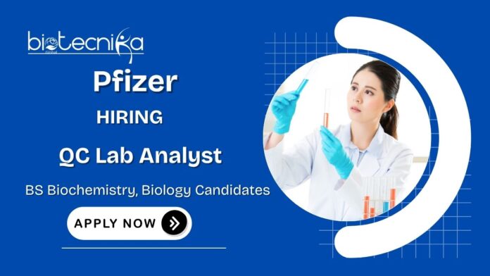 Pfizer Careers QC Lab Analyst & Microbiology Job in Wisconsin