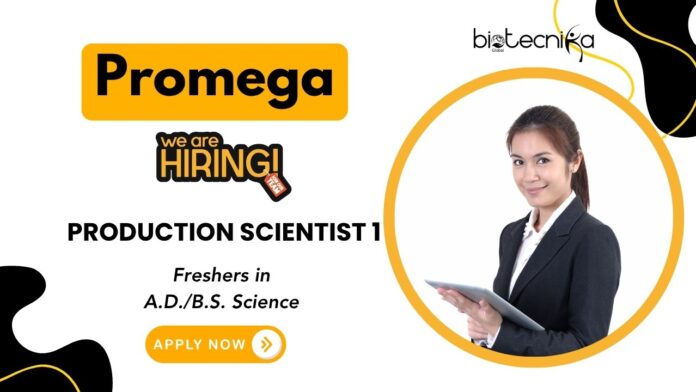 Production Scientist 1 Job in Madison Promega Careers