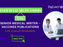 Join Ashfield MedComms as Medical Writer for Scientific Publications| Apply Now
