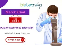 Quality Assurance Specialist Job Role at MilliporeSigma (Merck KGaA), Quality Assurance jobs