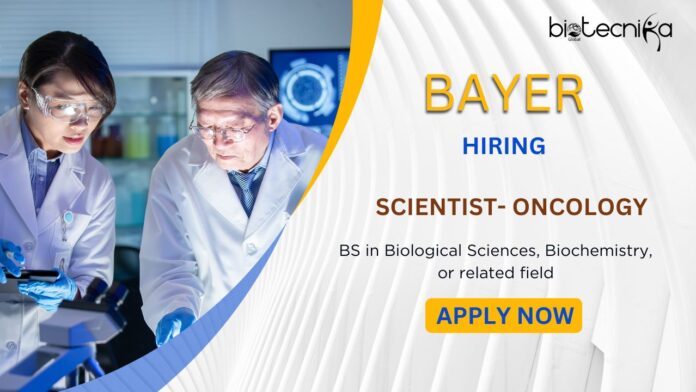 Research Jobs at Bayer- Apply Now for Scientist Position