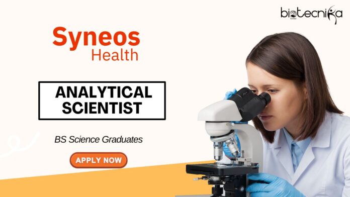 Science Jobs at Syneos Health BS Graduates Apply Now for the Analytical Scientist Role