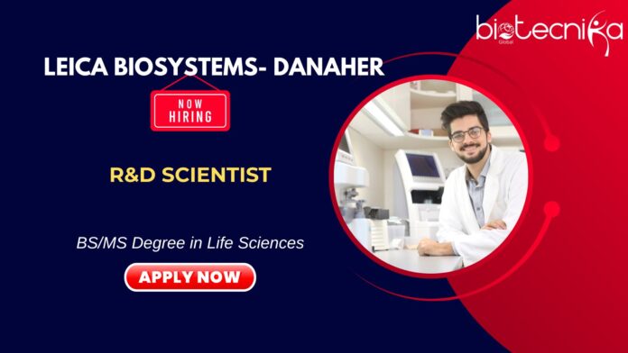 Scientist Jobs at Danaher- Apply Now for R&D Scientist Position