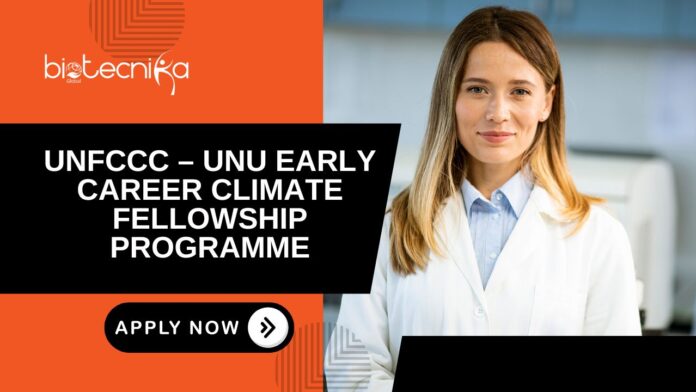 UNFCCC Fellowship Programme 2025 Life Science Fellowship
