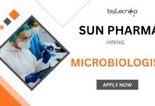Microbiologist Job Openings at Sun Pharma | Apply Now! An ideal opportunity for Microbiologist Role at Sun Pharma Careers Apply for the Microbiology Jobs Now!
