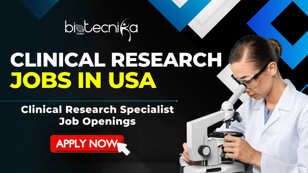Clinical Research Jobs in USA - Apply Now