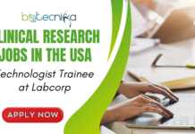 Launch Your Clinical Research Career: Become a Technologist Trainee at Labcorp Technologist Trainee at LabCorp. Clinical Research Jobs in the USA. Latest Life Science Jobs for BS Biological Science Graduates.