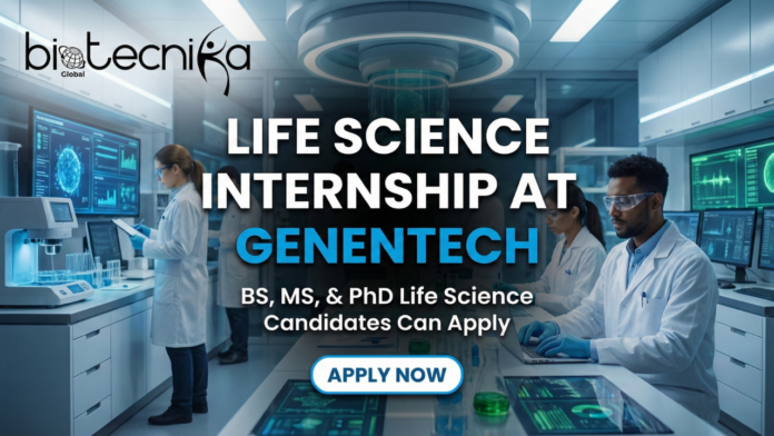 Life Science Internship at Genentech. Apply for the BioAnalytical Life Science Internship. Genentech internship opportunity.