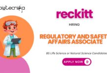Exciting Life Science Job at Reckitt | Apply for the Regulatory Affairs Role Now! Exciting Life Science Job at reckitt careers Apply for the Regulatory Affairs Role Now!