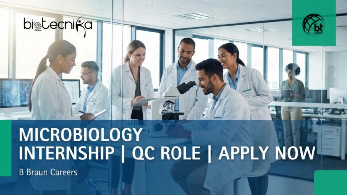 Exciting Microbiology Internship Apply for the QC Role at B Braun Careers Now!