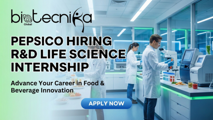 Explore Life Science Summer Internship at PepsiCo. Latest Food Science Internships in the USA. BS, MS, and PhD internships Explore Life Science Summer Internship at PepsiCo. Latest Food Science Internships in the USA. BS, MS, and PhD internships