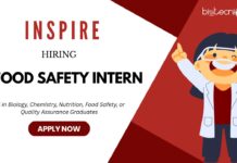 Food Safety Internship – Summer 2026 at Inspire Careers | Apply Now Food Safety Internship - Summer 2026 at Inspire Careers Apply for Food Safety Jobs and explore the QA Role Now!