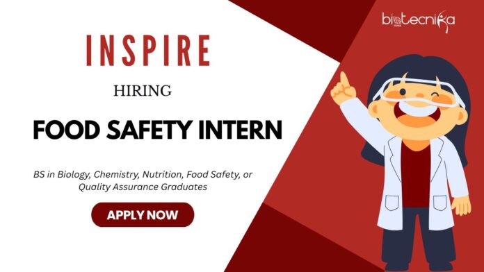 Food Safety Internship - Summer 2026 at Inspire Careers Apply for Food Safety Jobs and explore the QA Role Now! Food Safety Internship - Summer 2026 at Inspire Careers Apply for Food Safety Jobs and explore the QA Role Now!