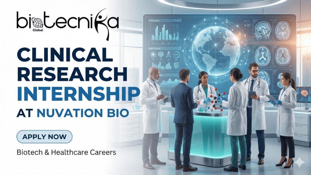 Clinical Research Internship at Nuvation Bio | Apply Now