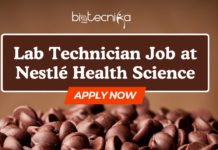 Lab Technician Job at Nestlรฉ Health Science | Latest Microbiology Career Opportunities Lab Technician Job at Nestlรฉ Health Science. Latest Microbiology Career Opportunities. Food Science Job Opening at Nestle.