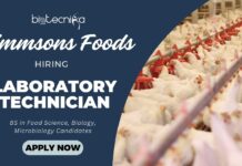 Laboratory Technician Job Opportunities at Simmsons | Apply for the Quality Control Job Laboratory Technician Job Opportunities at Simmsons Apply for the Quality Control Job and lead your Microbiology Career Now!
