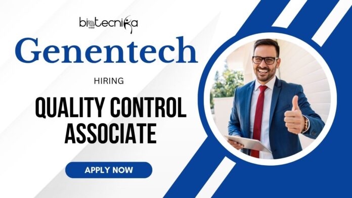 Latest Biochemistry Jobs at Genentech Apply for the QC Role and lead your career in the Quality Control Job Now! Latest Biochemistry Jobs at Genentech Apply for the QC Role and lead your career in the Quality Control Job Now!