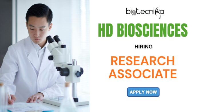 Latest Biology Jobs at HD Biosciences Apply for Research Associate Role in this Molecular Biology Job Now!