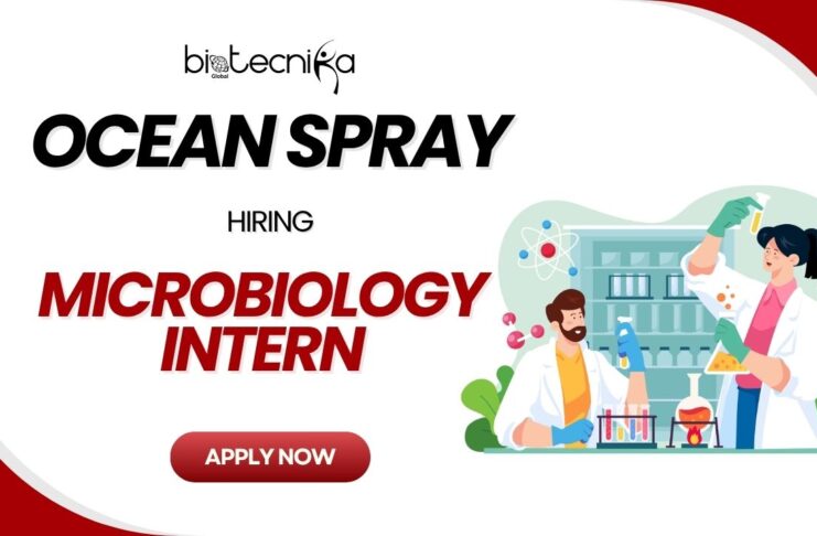 Latest Microbiology Internship at Ocean Spray Apply Now for the Intern Role and enhance your Food Science Career!