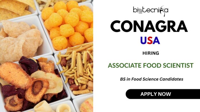 Latest R&D Jobs in USA Apply for the Food Science Job and lead your career as Associate Food Scientist Now!