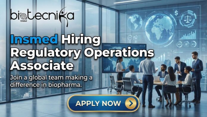 Latest Remote Life Science Jobs at Insmed Careers Apply for the Regulatory Operations Associate role Now! Latest Remote Life Science Jobs at Insmed Careers Apply for the Regulatory Operations Associate role Now!