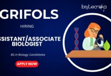 New Opportunities for Biology Candidates at Grifols | Apply for the Biologist Role Now! New Opportunities for Biology Jobs at Grifols Apply for the Biologist Role Now!