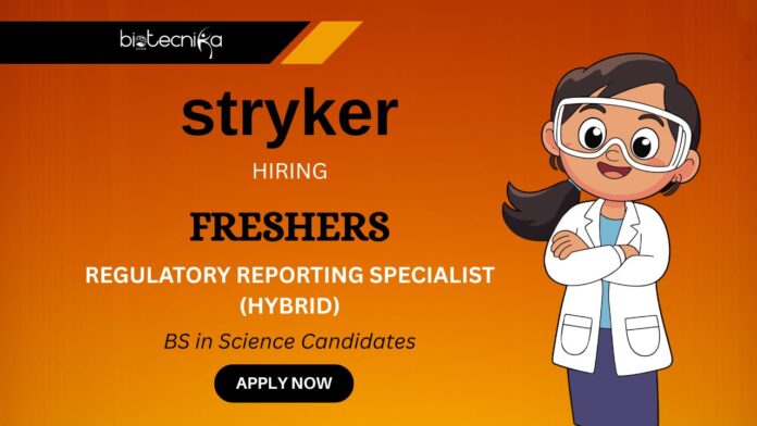 Openings for BSc Science Jobs at Stryker Careers Apply for the Clinical Research Job Now!