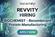 Openings for Biochemist Role at Revvity | Life Science Apply Now Openings for Biochemist Role at revvity careers Apply for the Life Science Jobs Now!