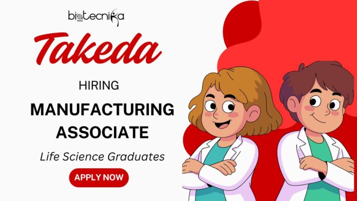 Openings for Life Science Jobs Apply for Production Associate Role at Takeda Careers Now! Openings for Life Science Jobs Apply for Production Associate Role at Takeda Careers Now!