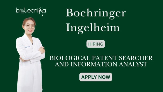 Openings for Life Science Jobs at Boehringer Ingelheim Careers Apply Now for the Patent Analyst Job! Openings for Life Science Jobs at Boehringer Ingelheim Careers Apply Now for the Patent Analyst Job!