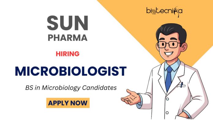 Openings for Microbiologist Role Apply for Microbiology Jobs at Sun Pharma Careers Now! Openings for Microbiologist Role Apply for Microbiology Jobs at Sun Pharma Careers Now!