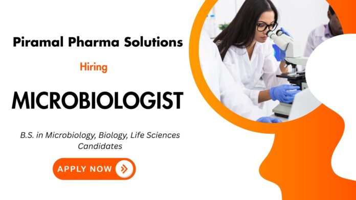 Openings for Microbiologist Role at Piramal Careers Apply for BSc Life Science Jobs Now! Openings for Microbiologist Role at Piramal Careers Apply for BSc Life Science Jobs Now!